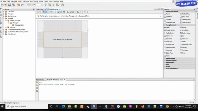 [9-MINUTES] How To Create a Popup Message Box In Java Using Netbeans @jayjassentech смотреть онлайн