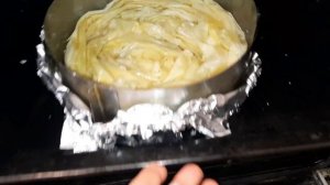 Пирог из теста фило. Простой  и быстрый рецепт.