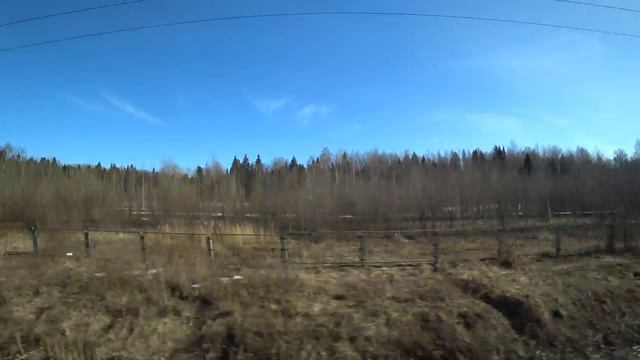 Красивые пейзажи по дороге в Санкт-Петербург (май) смотреть онлайн