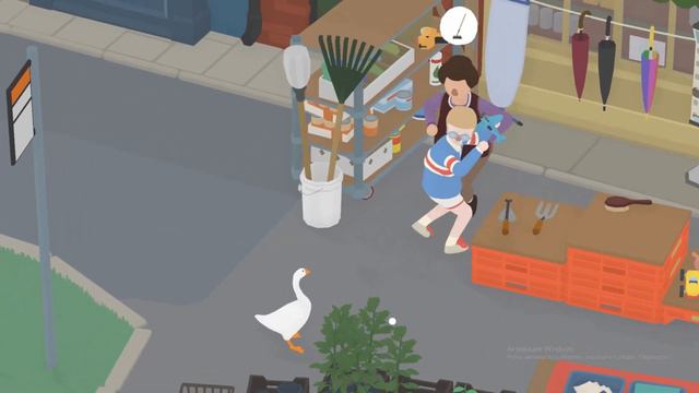 меня все ненавидят в Untitled Goose Game😢 смотреть онлайн