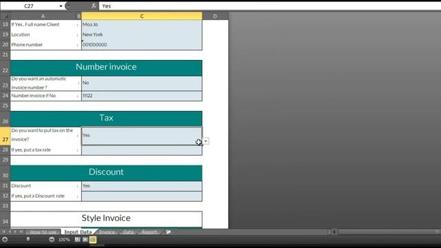 The best invoice with many features / invoice for your business / excel invoice template смотреть онлайн