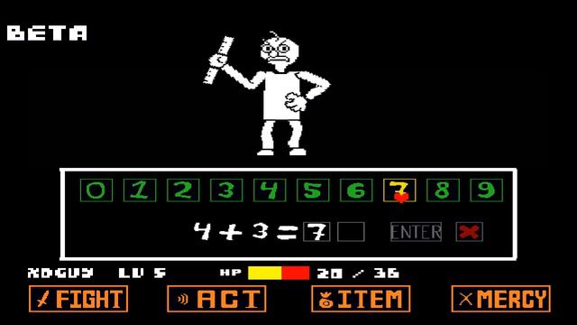 Baldi Battle In Undertale | Fan Game Gameplay