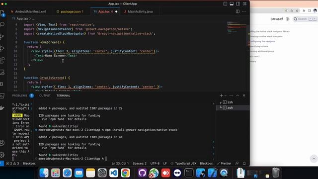 stack navigation v6 in react native in hindi ||setup of stack navigation in react native смотреть онлайн