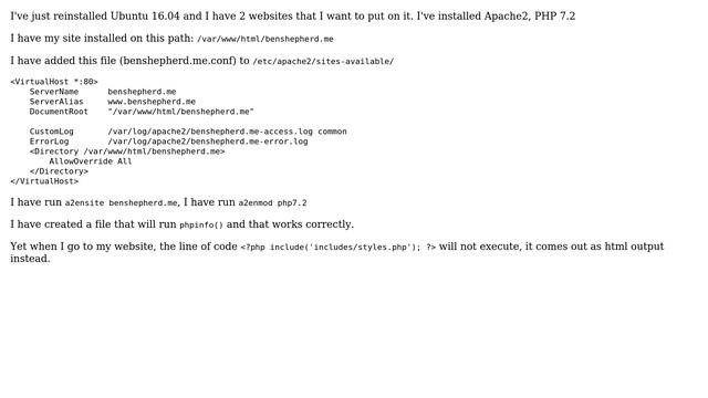 PHP 7.2 is enabled but does not execute on my website (2 Solutions!!) смотреть онлайн