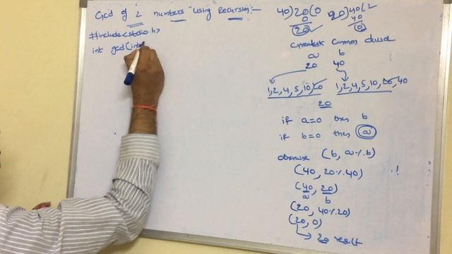 C Program to calculate gcd of two numbers using recursion смотреть онлайн
