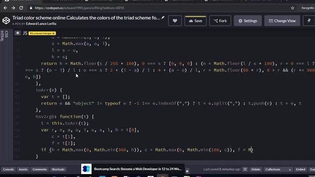 vue triadic color scheme javascript смотреть онлайн