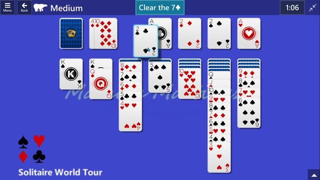 Solitaire World Tour Game #24 | May 10, 2022 Event | Klondike Medium смотреть онлайн