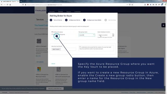 How to create a CipherTrust Key Broker for Azure Service on Data Protection on Demand смотреть онлайн