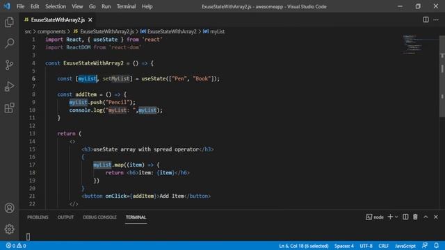 Handle Array with Three Dot {...} using useState Hook In React in Hindi in 2021 смотреть онлайн