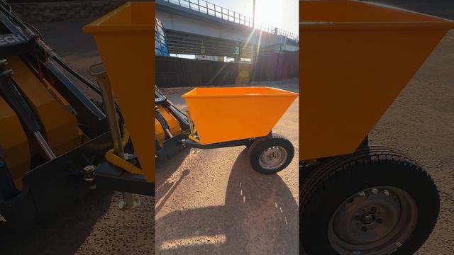 Прицеп самосвальный Baumech грузоподъёмность 700 кг., объём кузова 400 л. смотреть онлайн