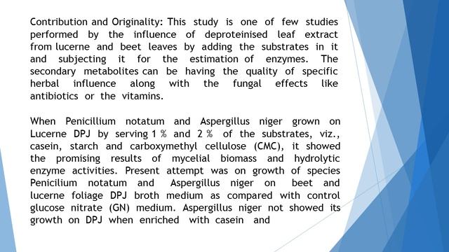 Substrate Serving for Culture Optimization and Protease Productivity by Penicillium Notatum Strain смотреть онлайн