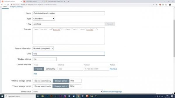 Zabbix Calculated Items