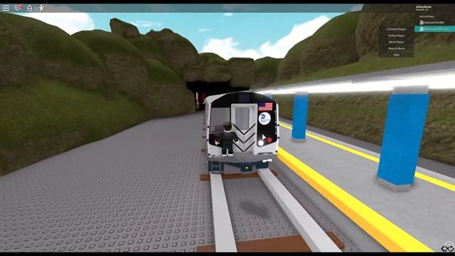 Johny Plays Roblox MTA NYC Subway Train Simulator R160 A Train Game смотреть онлайн