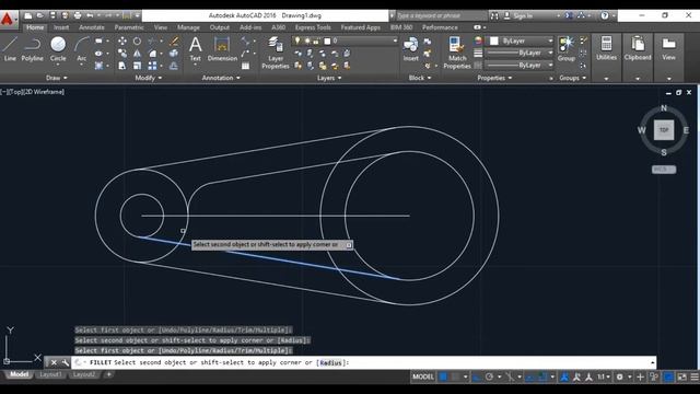 AutoCAD 2D Basic Drawing Practice Tutorial - 9 смотреть онлайн