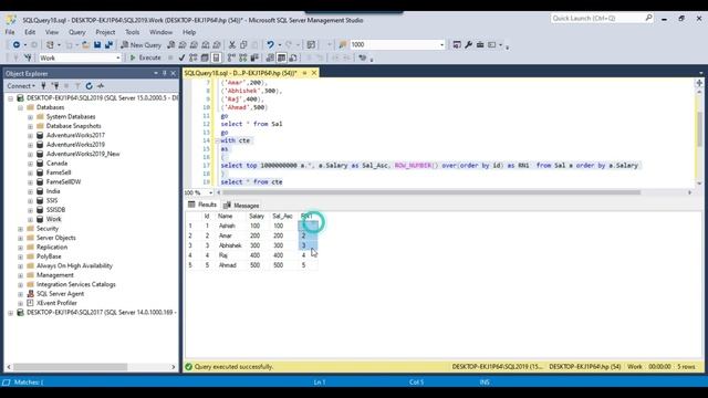 26 How to add 2 new columns and sort data in ascending on one column and descending on another SQL смотреть онлайн