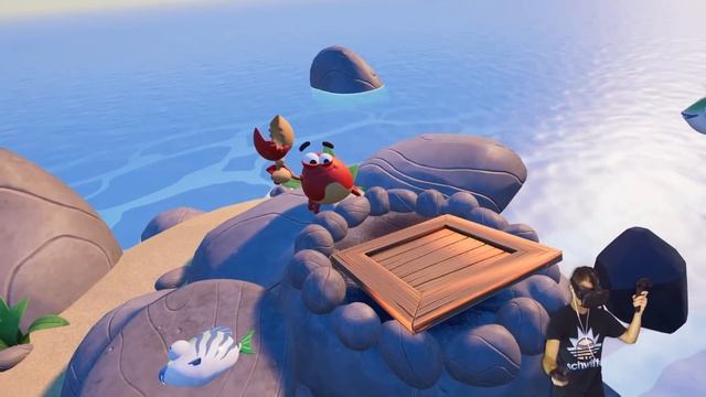 CATCHING THE GOLDEN FISH WHILE SURVIVING IN VR - Island Time VR Gameplay - VR HTC Vive Gameplay смотреть онлайн