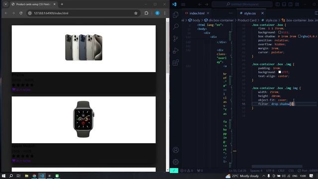 Верстка адаптивной карточки товара HTML & CSS || Responsive product cards using HTML & CSS Flexbox смотреть онлайн