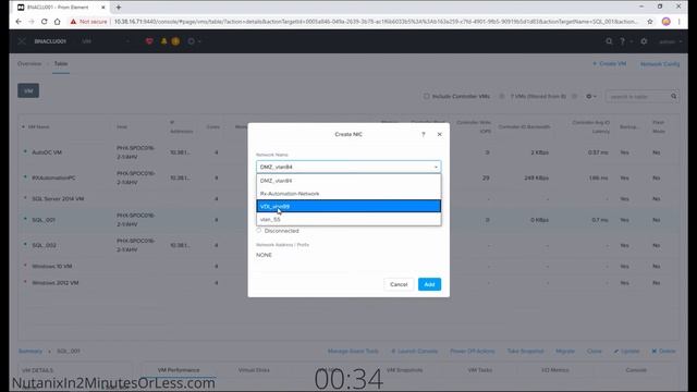 Add NIC with IPAM to Nutanix VM - Nutanix in 2 Minutes or Less смотреть онлайн