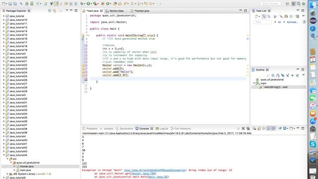 Video 45 : Vector in Java смотреть онлайн