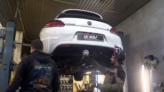 Редкий Volkswagen Scirocco у нас на прокачке выхлопа смотреть онлайн