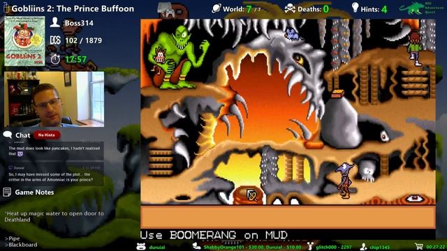 Gobliins 2: The Prince Buffoon game ending - Adventure Quest #103 смотреть онлайн