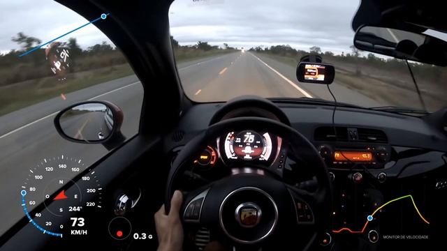 Teste 0 - 100 Fiat 500 Abarth 1.4 Multiair Turbo 2015