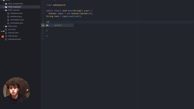 User Keyboard Input in Java смотреть онлайн