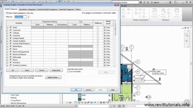 Revit for AutoCAD Users #7 - Exploring Visibility Graphics Overrides смотреть онлайн