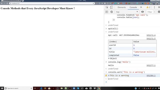 Top 5 JavaScript Console Methods One Should Know смотреть онлайн