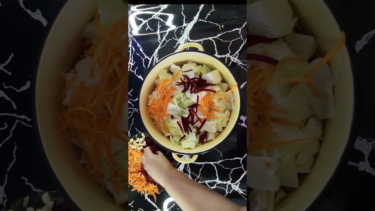 Хрустящая, фиолетовая капуста #Shorts