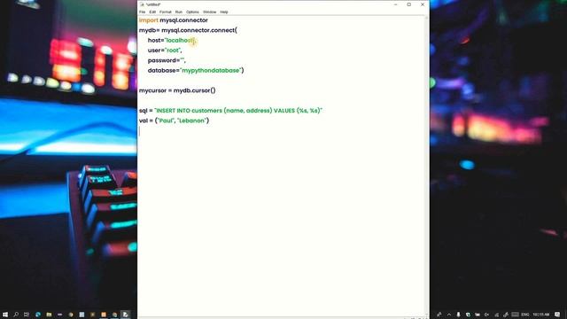 Insert Records in a table | MySQL using Python смотреть онлайн