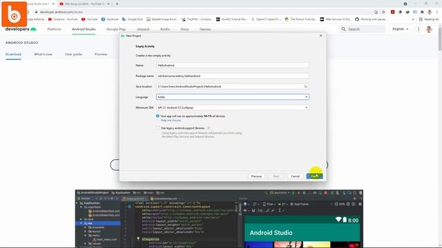 Android 00 - Cài đặt Android Studio смотреть онлайн