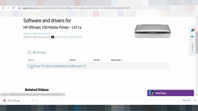HP Officejet 100 mobile inkjet printer Driver Download смотреть онлайн