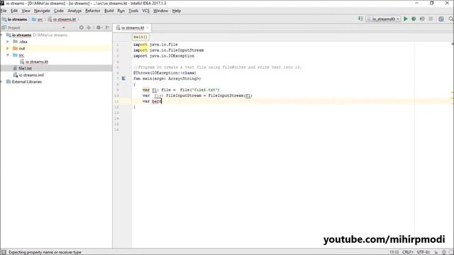 #281 Kotlin Tutorial | FileInputStream class смотреть онлайн