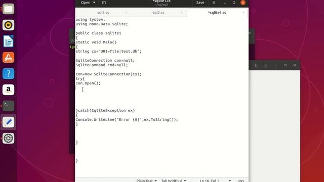 Mono C# Sqlite3 Tutorial-01 смотреть онлайн