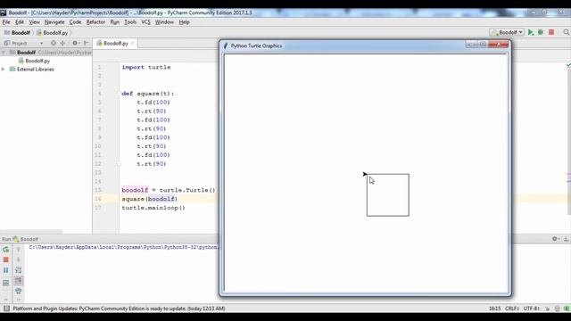 تعلم البرمجة بلغة بايثون - Turtle السلحفاة - 11 смотреть онлайн
