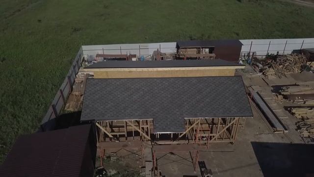 Битумная черепица Технониколь на кровле каркасного дома смотреть онлайн