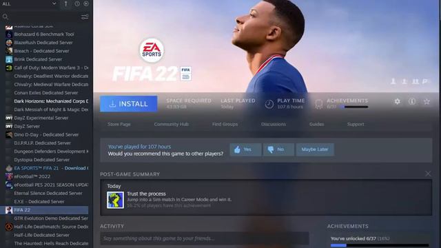 STEAM ACCOUNT WITH FIFA 22 & FIFA 21 смотреть онлайн