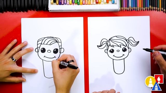 How To Draw Back To School Kid смотреть онлайн