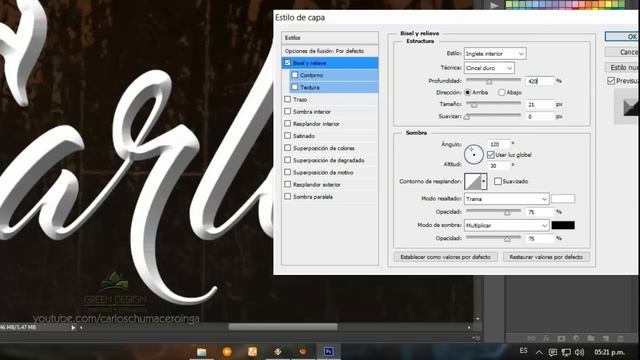 Tutorial Photoshop | Efecto Texto Cromado смотреть онлайн