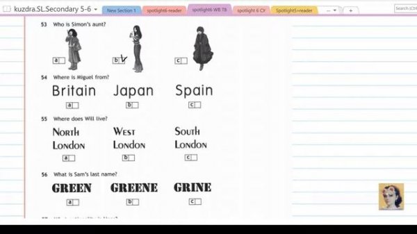 8. Spotlight 6. Test booklet. Module 1