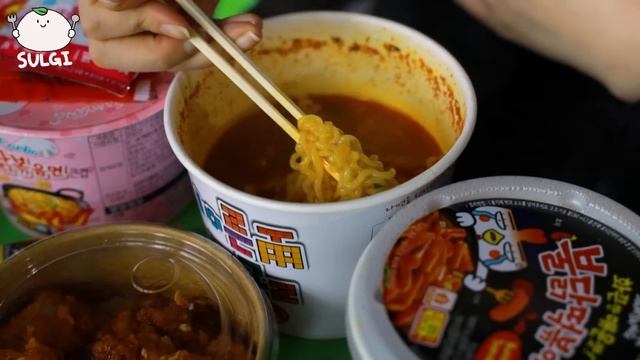 ASMR MUKBANG| 편의점 직접 만든 불닭 떡볶이 양념치킨 김밥 디저트 먹방 & 레시피 FRIED CHICKEN AND Tteokbokki EATING