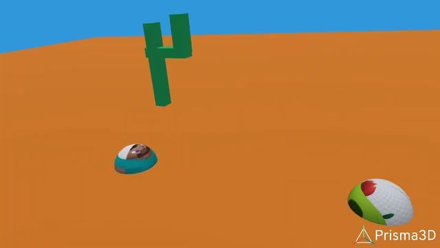 моя первая анимация в Prisma3D Стив vs спайк смотреть онлайн