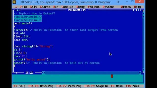 How to output in C and format specifiers смотреть онлайн