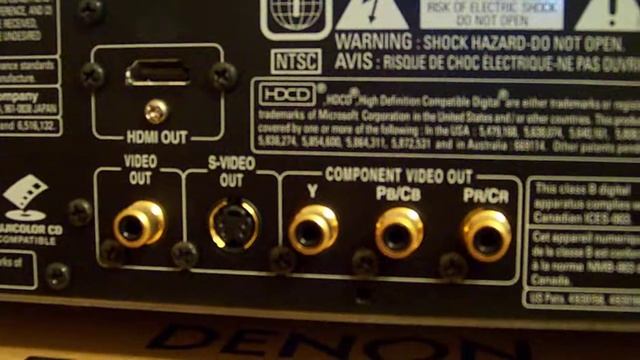 Denon DVD-2930CI - Back of unit смотреть онлайн