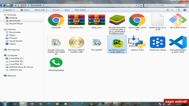 Download and Install Python(3.8.5) & Pycharm | Windows 7 32 bit (2020). смотреть онлайн