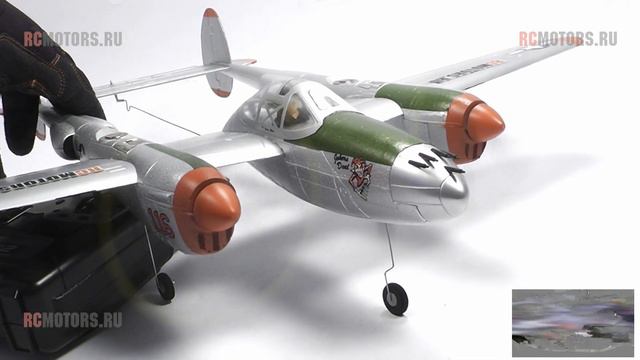 Видео-обзор модели FlyZone P-38 Micro от RCMOTORS.RU смотреть онлайн