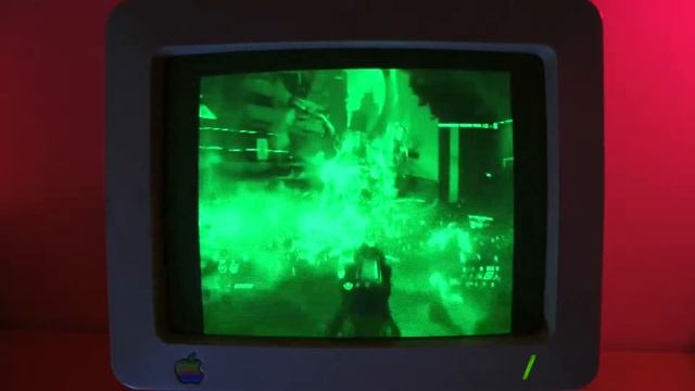 Doom 1 and Eternal on a Green Screen Monitor смотреть онлайн