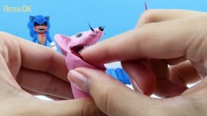 Страшная МЫШКА СОСИСКА ЗЛАЯ форма➤Тик Ток Мышь.exe пожиратель.Лепим фигурки из пластилина с Лепка О