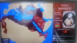 история Османской империи на карте (1299-1922)